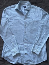TOMMY HILFIGER men's casual long-sleeved shirt, original cut, size L