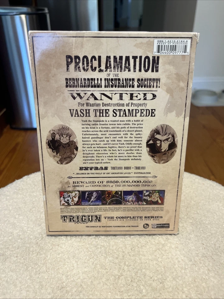 Trigun: The Complete Series (DVD, 2010, 4-Disc Set) - Image 2 of 4