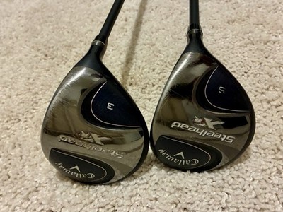 Callaway Steelhead XR 3 & 5 Fairway Wood Set   Shortened Length   RH