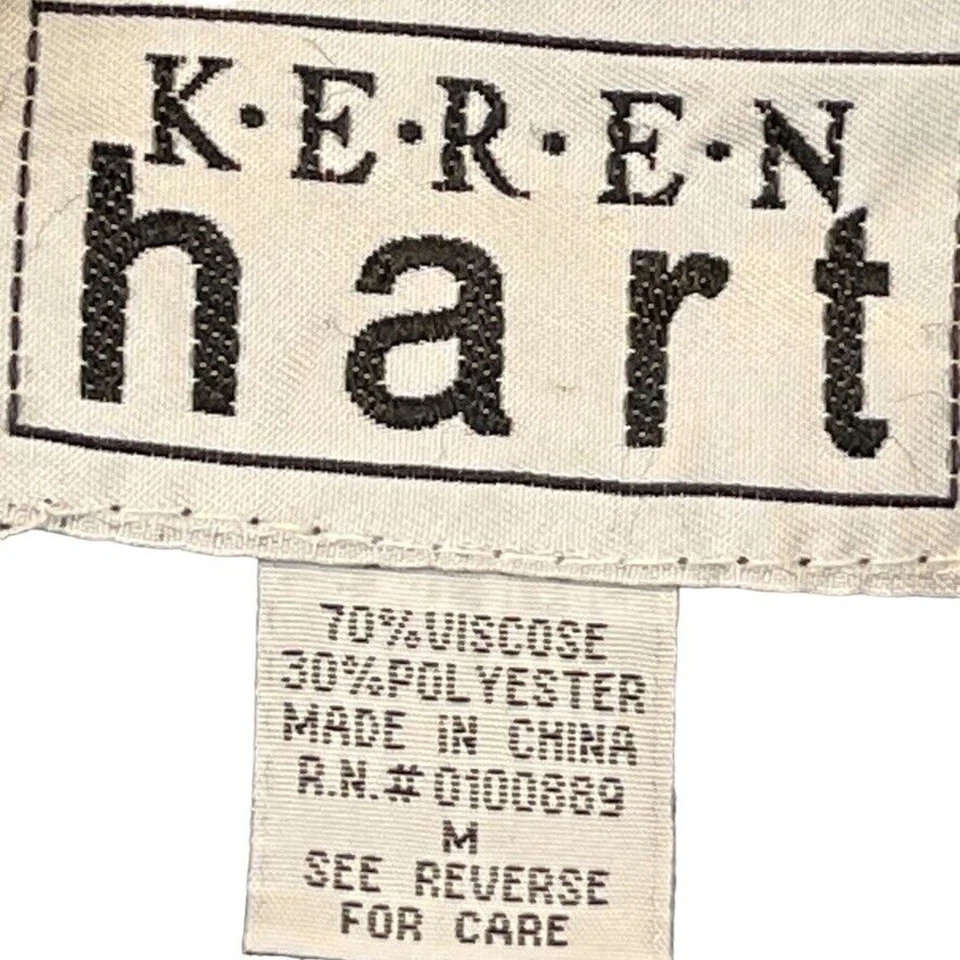 Chaqueta Blazer Karen Hart Para Mujer Cachicho Terciopelo Rayas Floral Abotonada M Foto 3 de 4