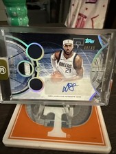 2025-26 TOPPS 3 Daniel Gafford Autograph Jersey Patch 30/49 Dallas Mavericks