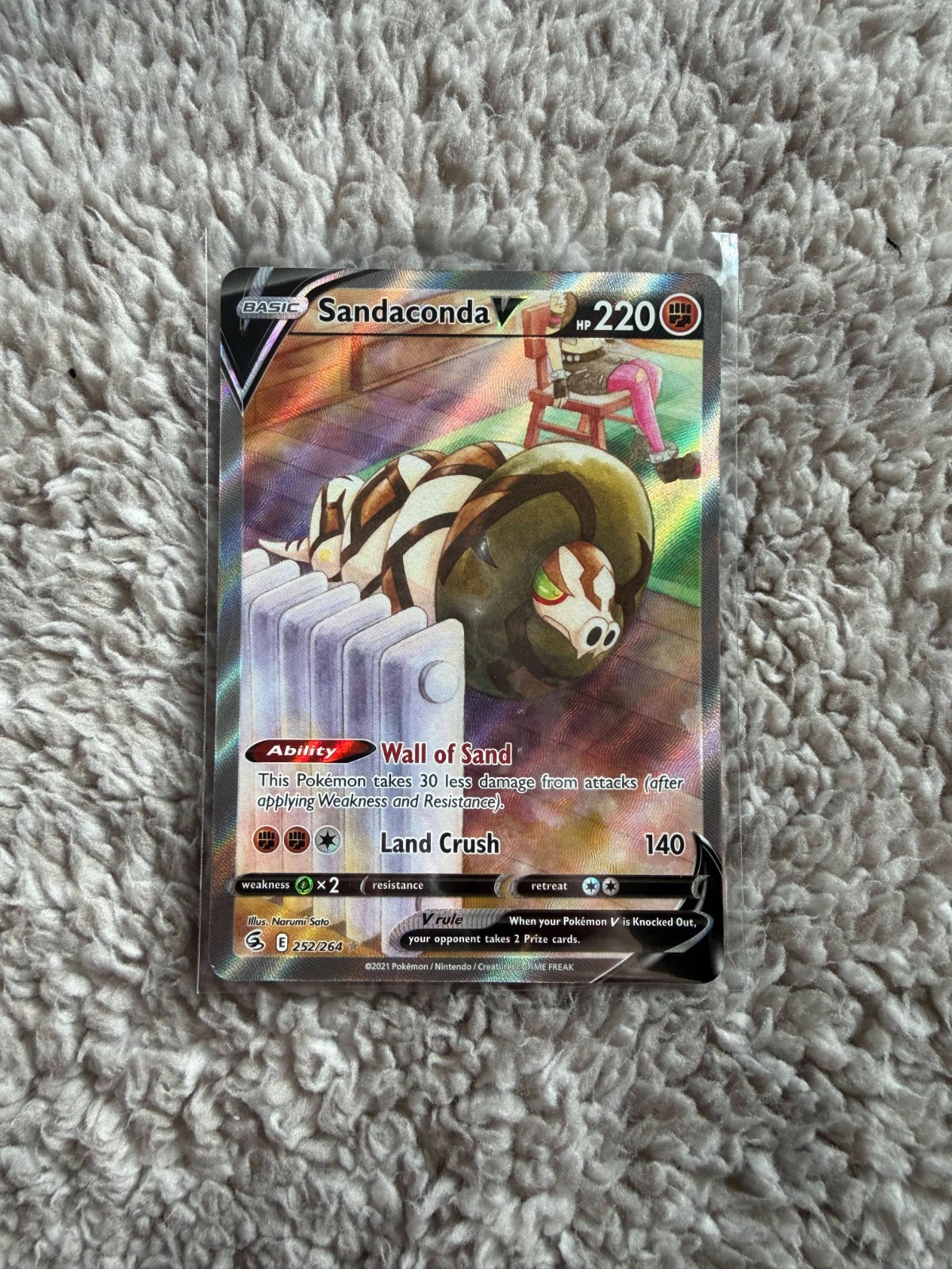 Sandaconda V (Alternative Full Art) 252/264 Fusion Strike