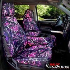 For 2014-2018 Chevy Silverado Seat Covers Front 402040 Set In Muddy Girl Camo