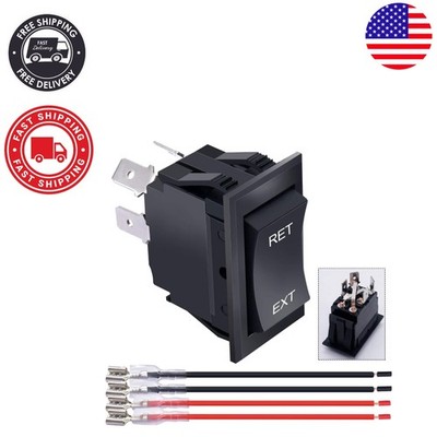 Compact 12V Rocker Switch with Polarity Reversing - Ideal for RV Applications