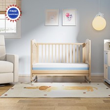 Mini Crib Mattress 4 Inch Dual Sided Comfort Gel Memory Foam Portable Dourxi