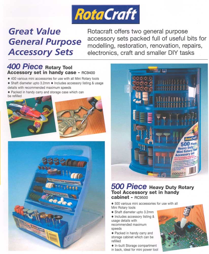 Rotacraft Rotary Accessory Set - 400 Piece - Image 3