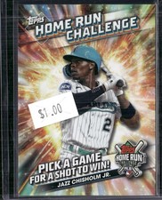 2024 Topps #HRC-30 Jazz Chisholm Jr. Home Run Challenge (Series One)