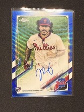 2021 Topps Chrome Rookie Auto Blue Wave Refractors JoJo Romero   96/150