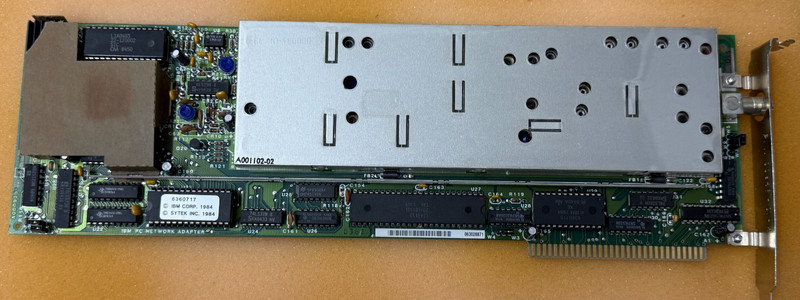 VTG Untested IBM Sytek 1984 80s PC Network Adapter 6360717