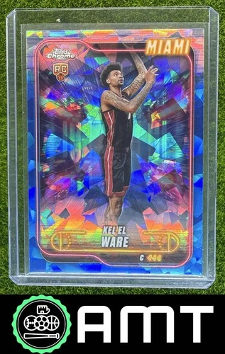 Kel'el Ware RC 2024-25 Topps Chrome Sapphire Edition Miami Heat #103