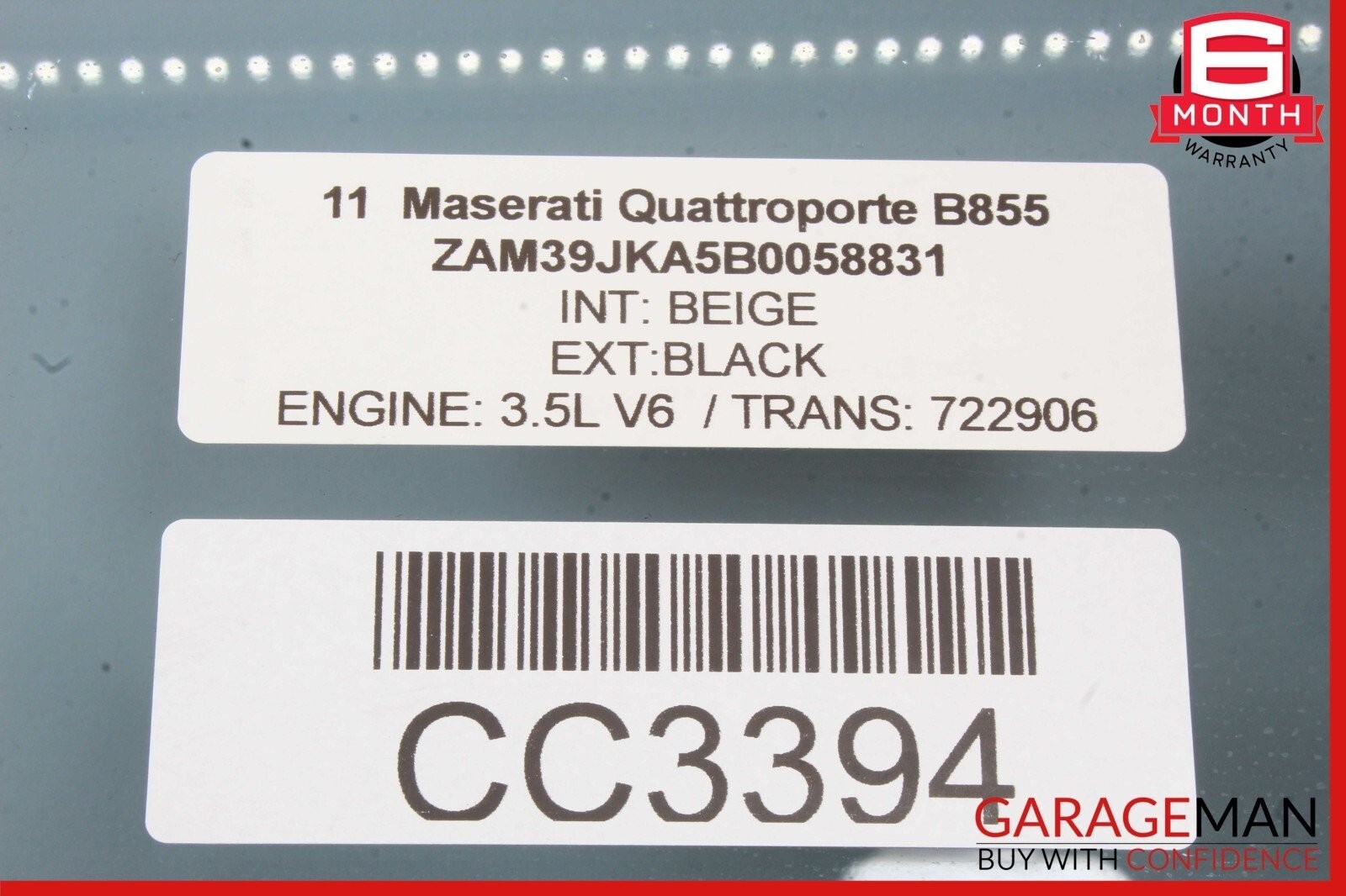 Maserati Quattroporte 2003-2013 FRONT+RIGHT Door glass