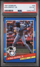 🔥 🧒 1991 Donruss #49 Ken Griffey Jr. All Star PSA 6 EX-MT The Kid!!🔥 🧒
