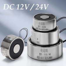 12V 24V DC Lifting Holding Magnet Electromagnet Solenoid Electro Magnet 3-240Kg