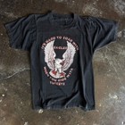 VTG 80’s Harley “Soar With Eagles, Ride With Turkeys” Illinois T Shirt Size M/L