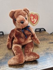 Ted E Bear Ty Beanie Baby Plush Soft Toy with Tags