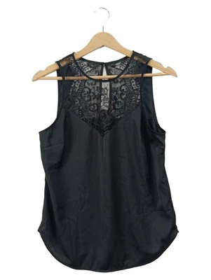 GUESS Top Femme Noir Dentelle Élégant Sans Manches (EU 36, INT S) - Photo 1/3