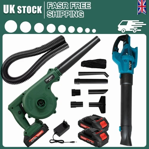 Leaf Blower Vacuum Garden Leaves Shredder Mulcher- 2-In-1 - Lightweight Cordless