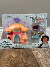 Disney Once Upon a Story Aladdin Jasmine Palace Micro Play Set New Toy Gift