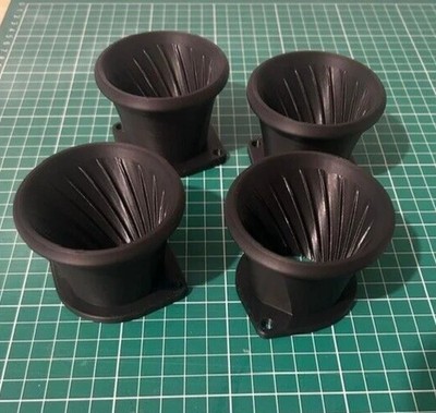 8 X WEBER 40x55mm DCOE / DELLORTO 3D PRINTED RAM PIPE / VELOCITY STACK / TRUMPET
