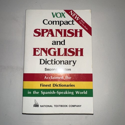 #ad Vox Compact Spanish to English English to Spanish Dictionary 2nd Edition NEW $14.00