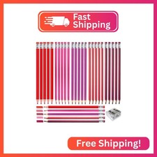 Adhere 25pcs Checking Pencils Erasable colored Pencils Pre-Sharpened 2 HB,for C