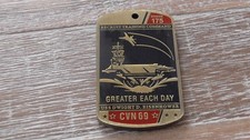 USN Recruit Training Command USS Dwight Eisenhower CVN 69 Challenge Coin #D2