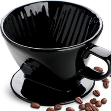 Handmade Pour Over Ceramic Coffee Dripper - A...