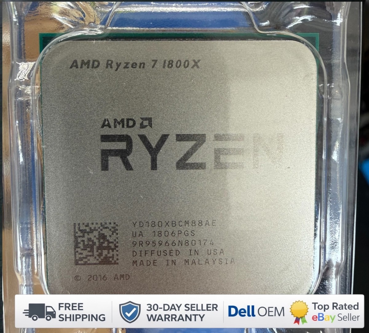AMD Ryzen 7 Octa-core 3.6ghz Desktop Processor YD180XBCM88AE 1800x