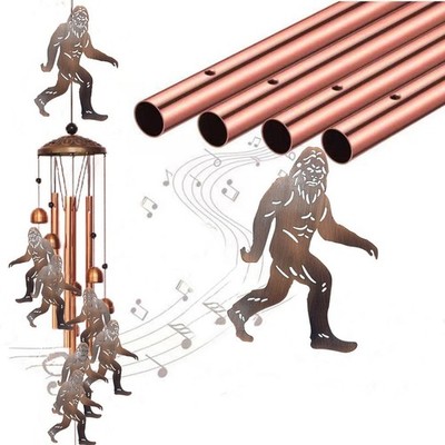 Bigfoot Wind Chimes 34 Inch Metal for Patio or Garden with Gentle Melody