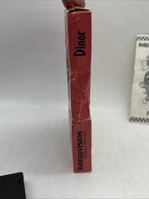 Diner (Intellivision, 1987) Burgertime Sequel Game Box and Manual