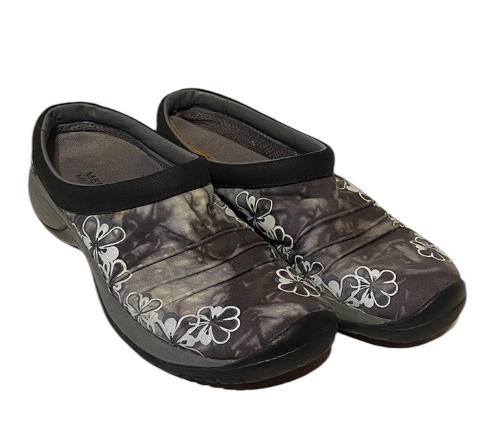 Merrell Scarpe slip on Jungle Moc da donna taglia US 7 grigie tye hawaiane