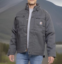 Carhartt FR Jacket Full Swing Quick Duck Coat Gray OJ2182-FRM Men's 2XL Relaxed