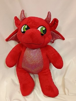 EUC Build-A-Bear Magic Quest Red Dragon Ellie 15'' Plush Great Wolf Lodge Babw