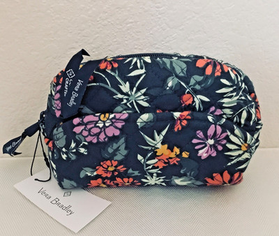 Vera Bradley ~ ''Fresh-Cut Floral Green''~ Mini Cosmetic Bag ~ NWT