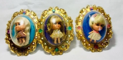 3 Mattel Lucky Lockets-Lou, Lola And Lilac