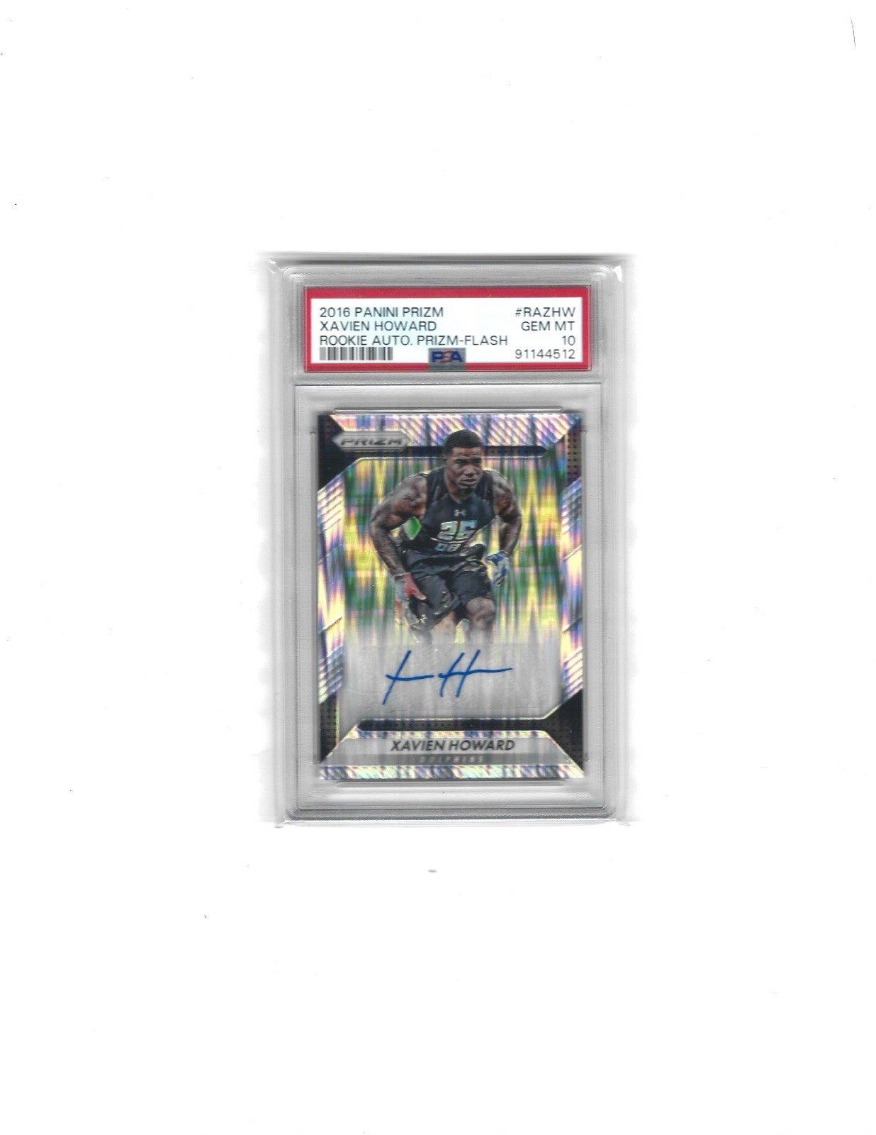 Xavien Howard Panini Prizm Rookie Autograph Prizm #RAZHW Flash