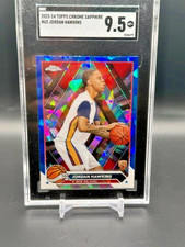 2023-24 Topps Chrome Sapphire Jordan Hawkins RC #63 SGC 9.5 MINT+ New Orleans