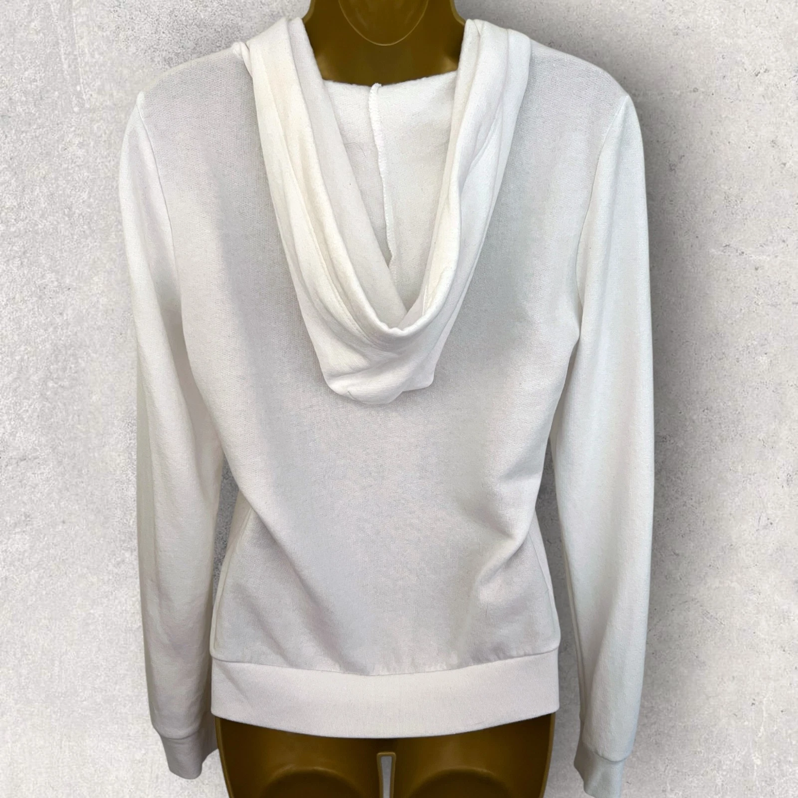 UNDERCOVER Felpa con cappuccio e zip Victoria's Secret unisex arcobaleno ROSA bianca in pile taglia XS PREZZO AL PUBBLICO £62