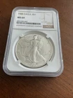 1988 $1 1-oz American Silver Eagle NGC MS69 Brown Label