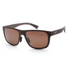 Maui Jim Men's Puakea 57mm Matte Brown Polarized Sunglasses MJ0670S-002