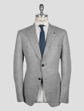 NEW ISAIA GRAY CASHMERE BLAZER US 44 - EU 54 I10