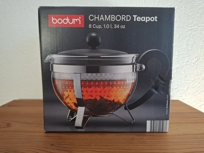 Teekanne Bodum Chambord 1 Liter 8 Tassen NeuOVP
