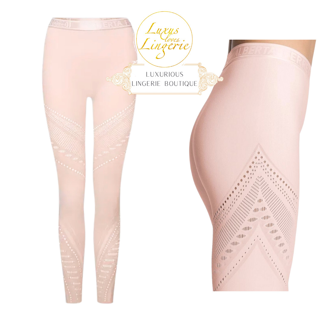 AJOURE Net Leggings By Wolford X Alberta Ferretti M Rosepowder Elastic Pants