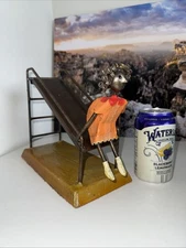 Manuel Felguerez Mexico Signed Girl On Slide Large Metal Art Sculpture