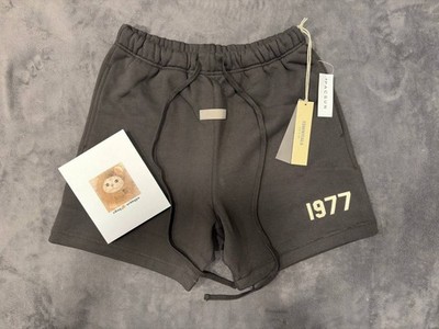 Fear Of God Essentials Shorts 1977 Iron Black/Gray - NEW WITH TAGS