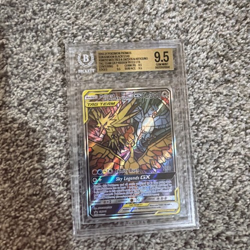 Moltres & Zapdos & Articuno GX #SM210 - Pokemon Card BGS 9.5 (10) GEM MINT 