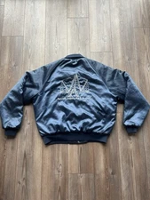 Vintage 80s Swingster Satin Bomber Jacket from  Shutes Creek Gas Plant ,WY