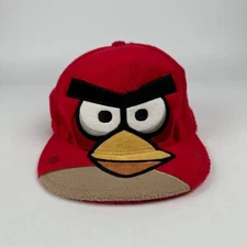 Angry Birds Mens Adjustable Snapback Hat 100% Polyester Red Cap Rovio One Size
