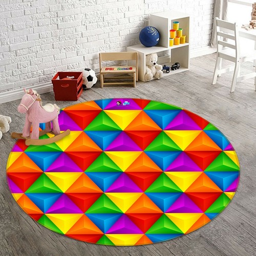 3D Farbige Dreieck NA179 Spielteppich Matte Elegant Fototeppich Matte Fay - Bild 2 von 5