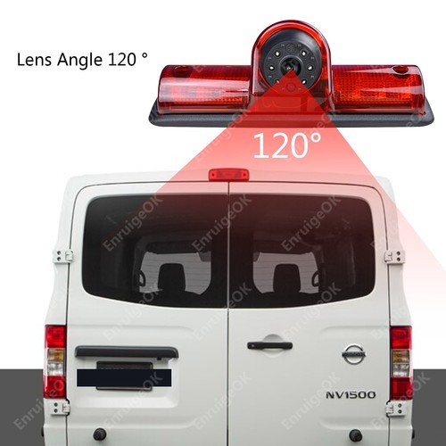 5" Monitor Rear Brake Light Reversing Backup Camera for Nissan NV 1500 2500 3500 - Picture 3 of 19